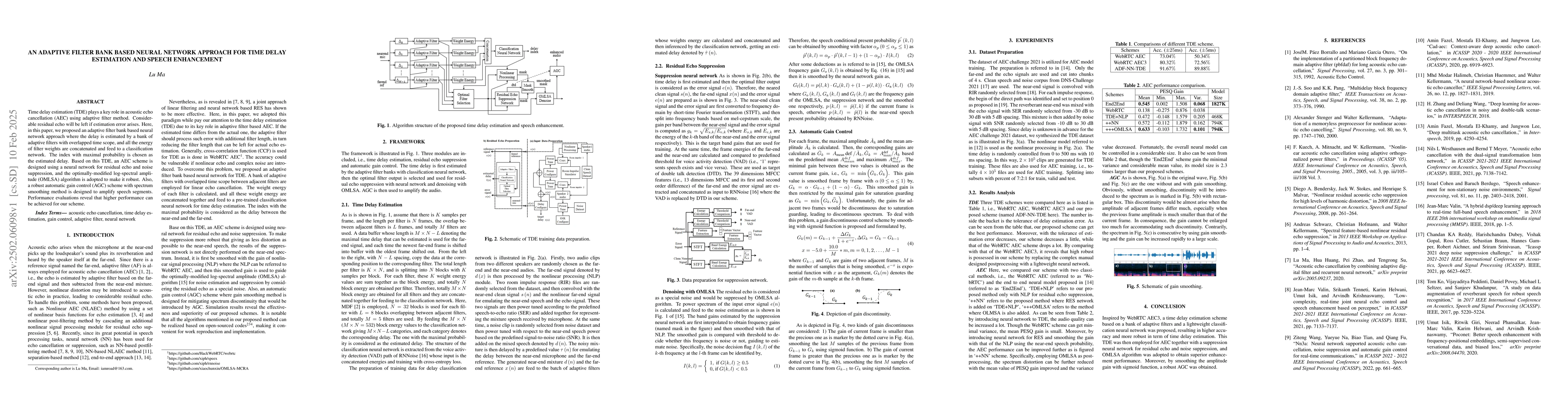 Thumbnail for An adaptive filter bank based neural network approach for time delay
  estimation and speech enhancement