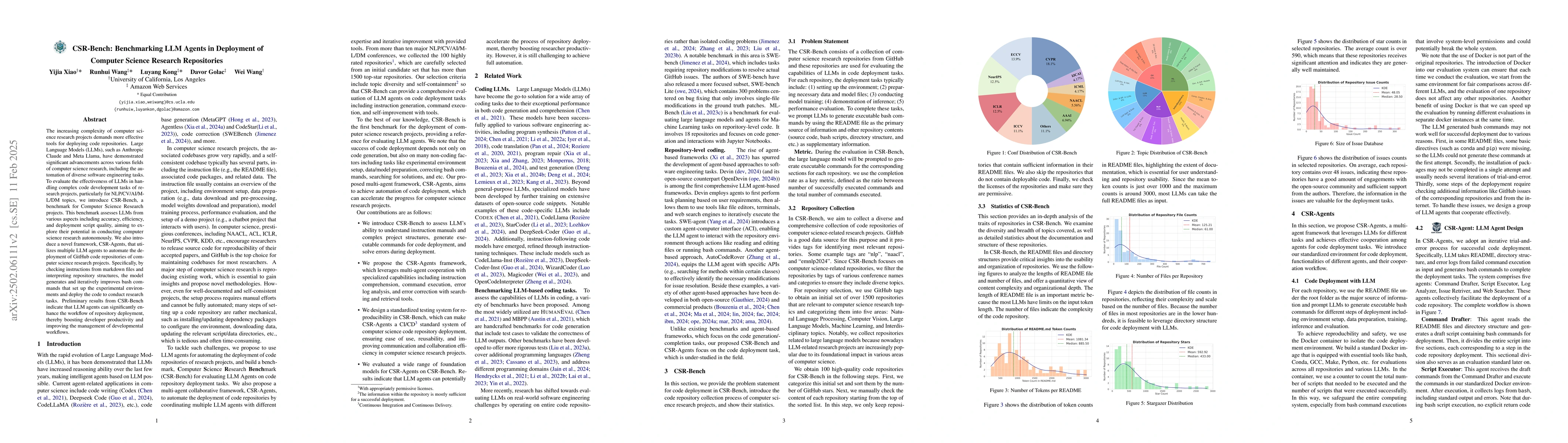 Thumbnail for CSR-Bench: Benchmarking LLM Agents in Deployment of Computer Science
  Research Repositories