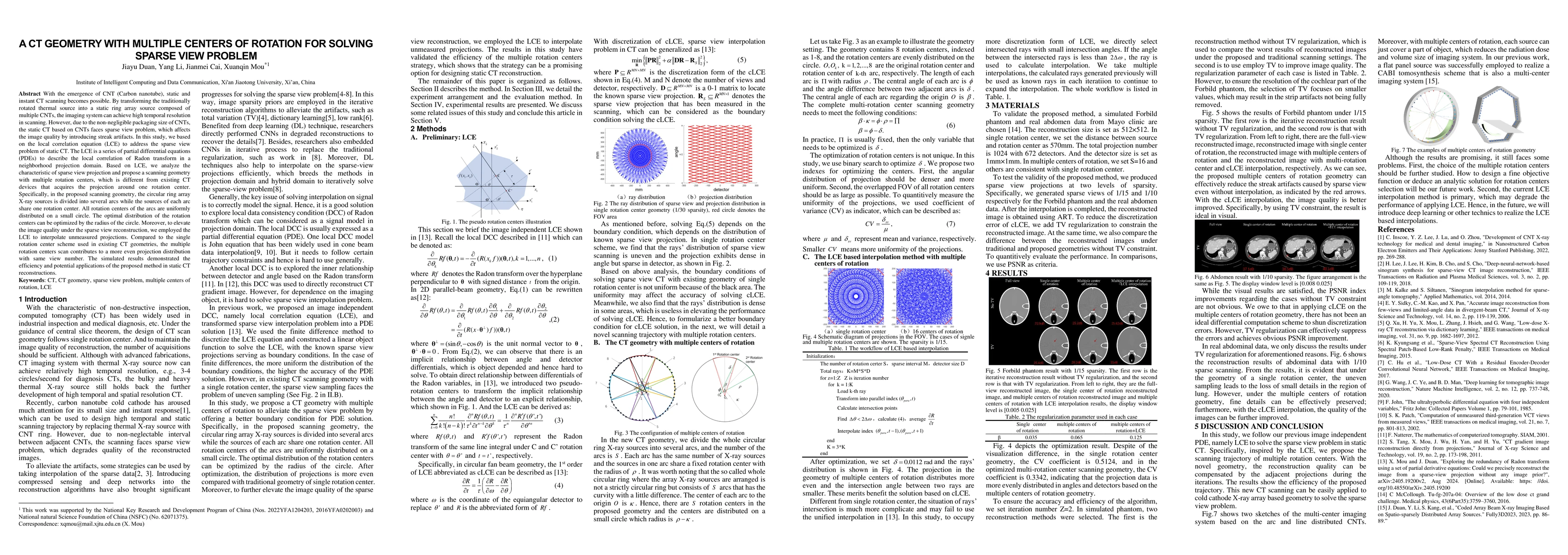 Thumbnail for A CT Geometry With Multiple Centers Of Rotation For Solving Sparse View
  Problem