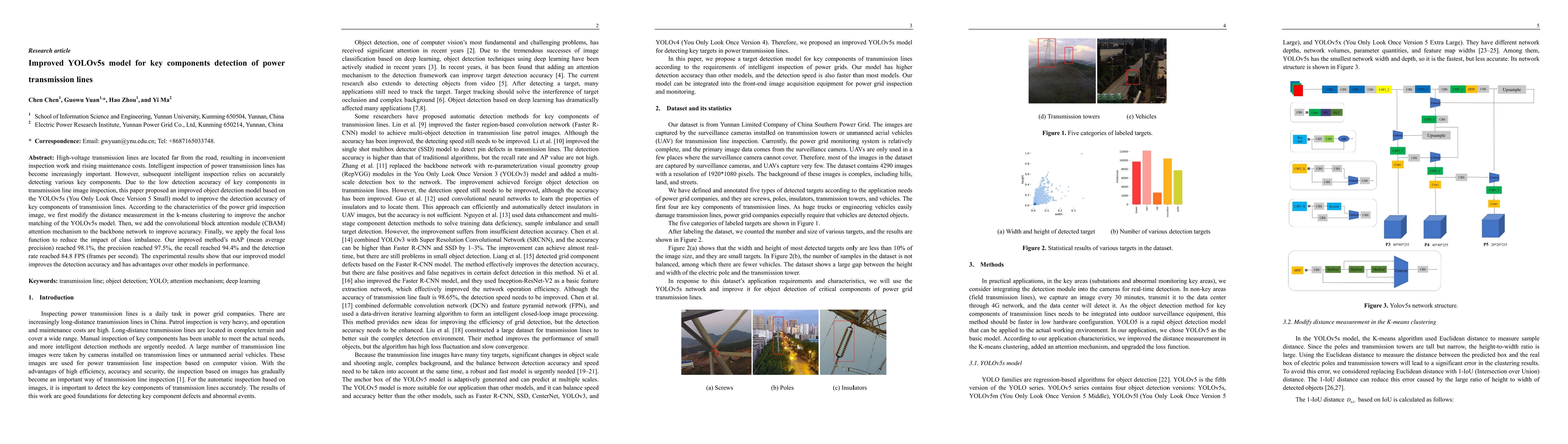 Thumbnail for Improved YOLOv5s model for key components detection of power
  transmission lines