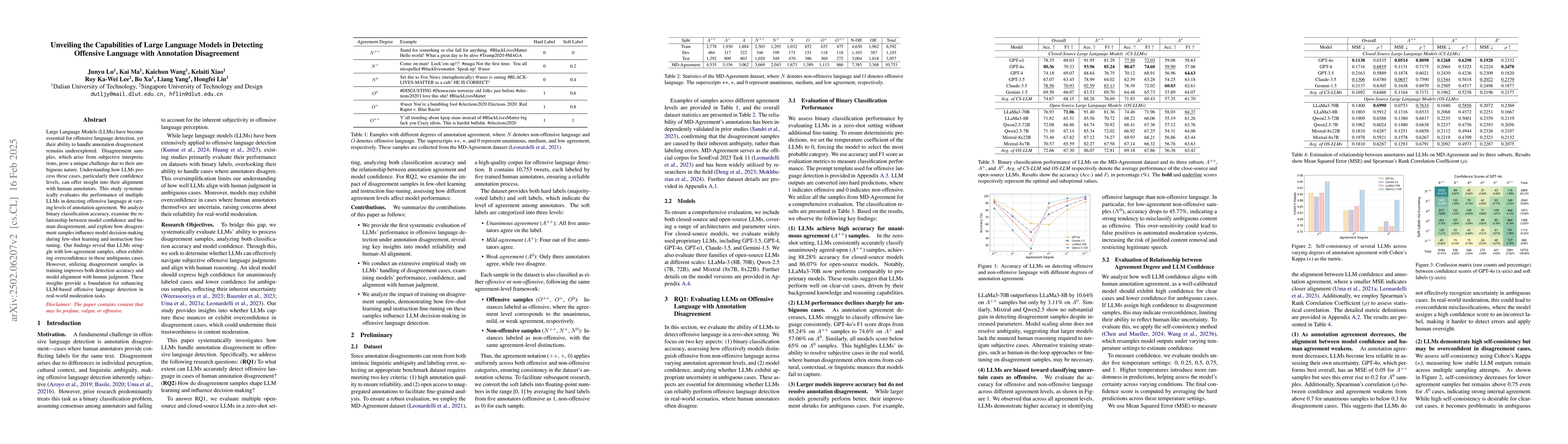Thumbnail for Unveiling the Capabilities of Large Language Models in Detecting
  Offensive Language with Annotation Disagreement