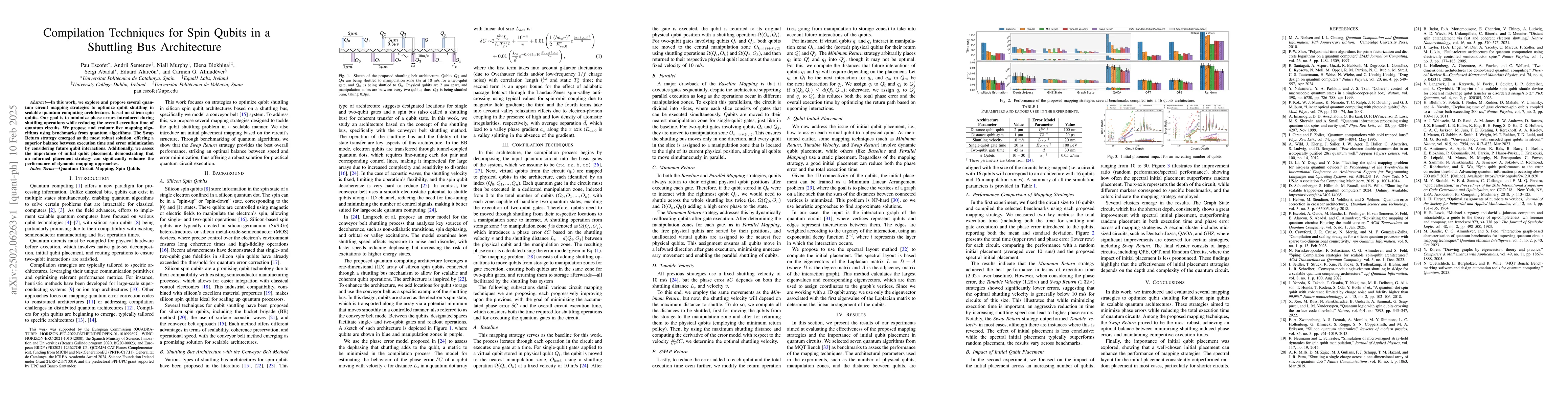 Thumbnail for Compilation Techniques for Spin Qubits in a Shuttling Bus Architecture