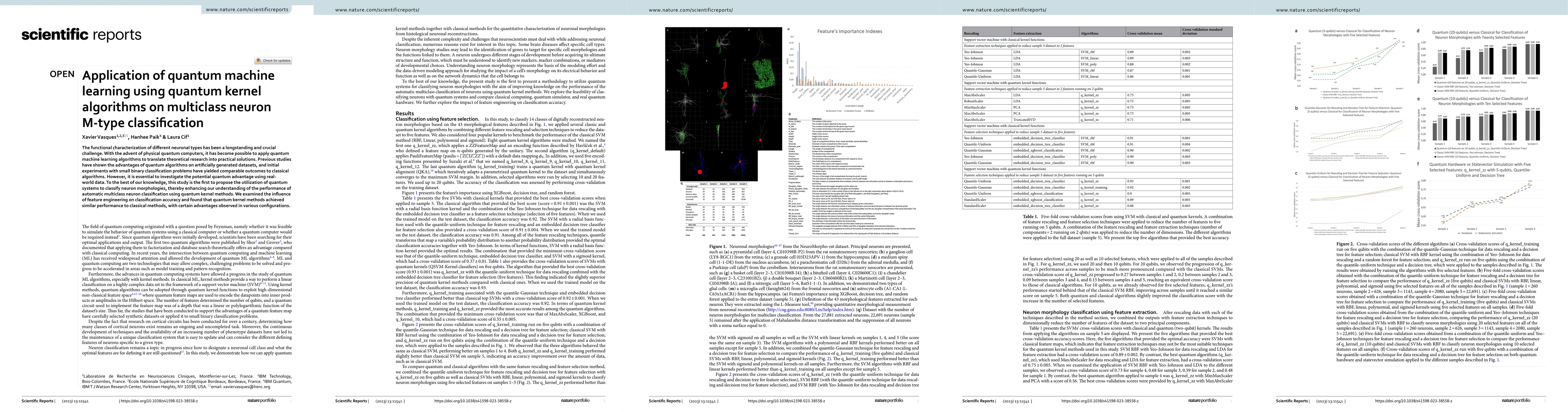 Thumbnail for Application of quantum machine learning using quantum kernel algorithms
  on multiclass neuron M type classification