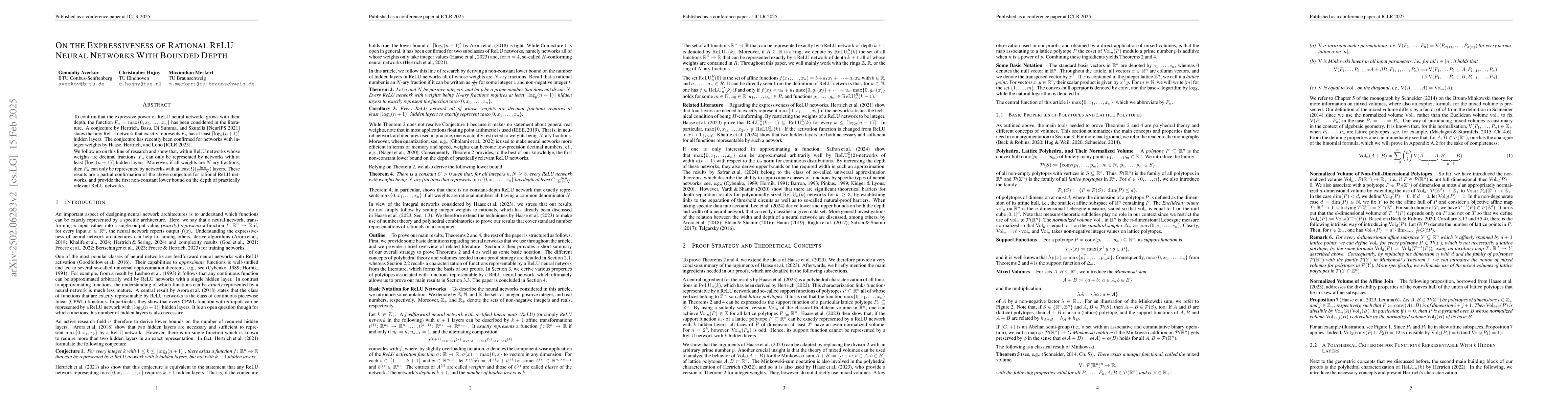 Thumbnail for On the Expressiveness of Rational ReLU Neural Networks With Bounded
  Depth
