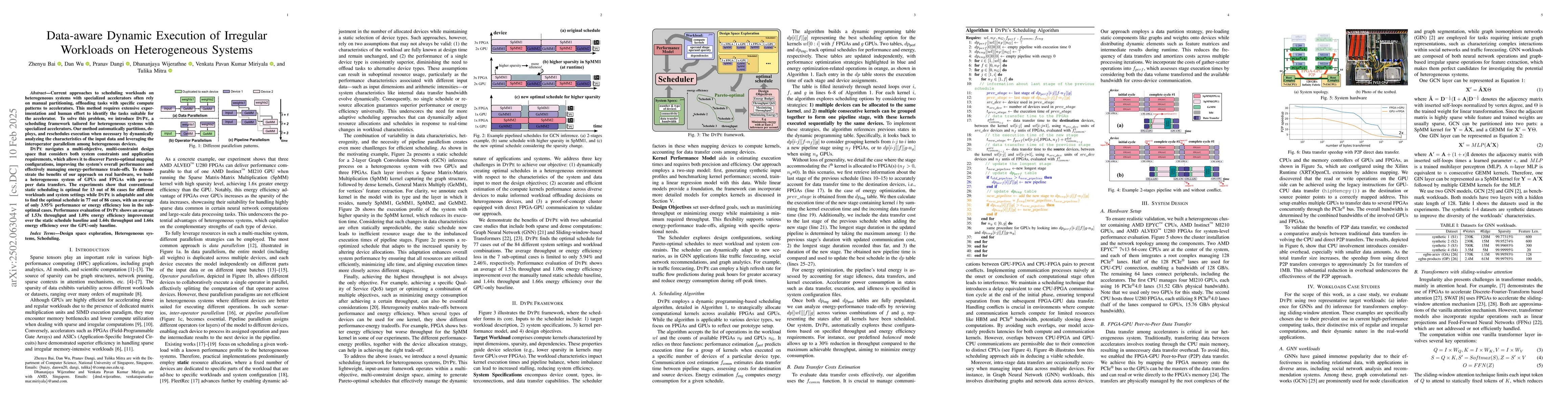 Thumbnail for Data-aware Dynamic Execution of Irregular Workloads on Heterogeneous
  Systems