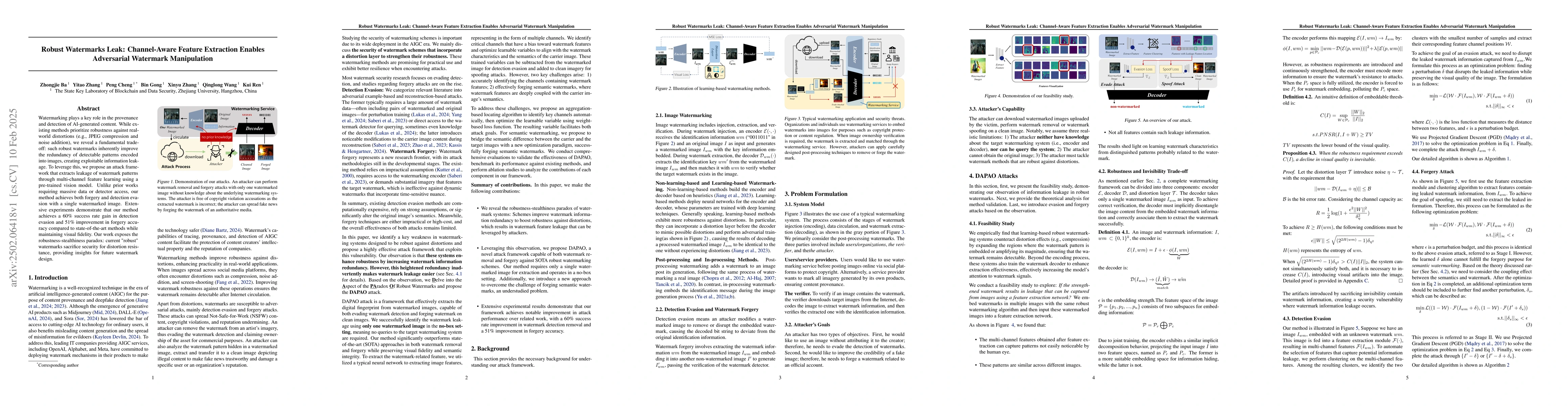 Thumbnail for Robust Watermarks Leak: Channel-Aware Feature Extraction Enables
  Adversarial Watermark Manipulation