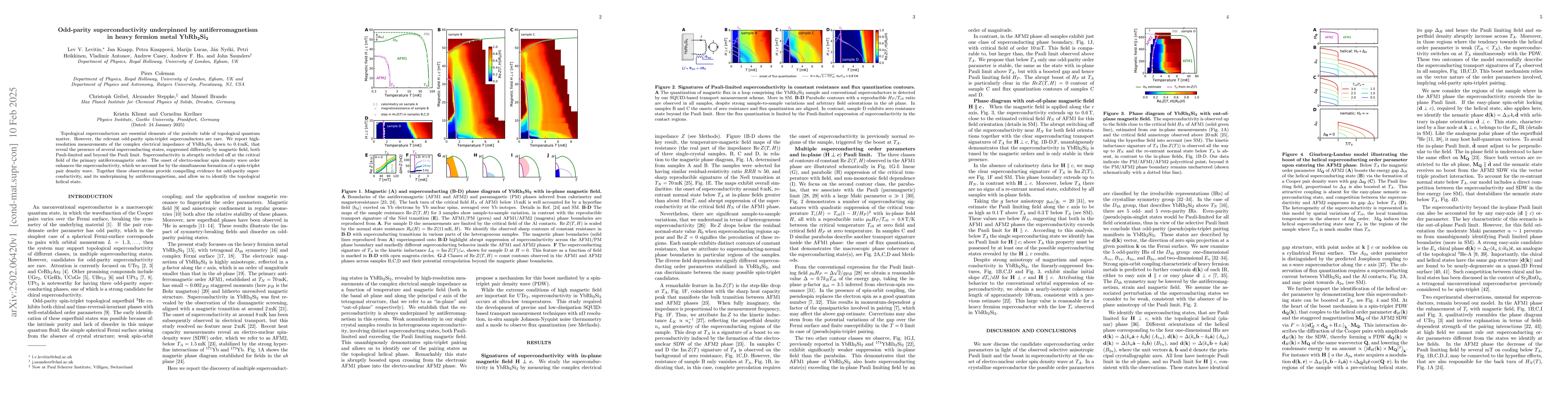 Thumbnail for Odd-parity superconductivity underpinned by antiferromagnetism in heavy
  fermion metal YbRh$_2$Si$_2$