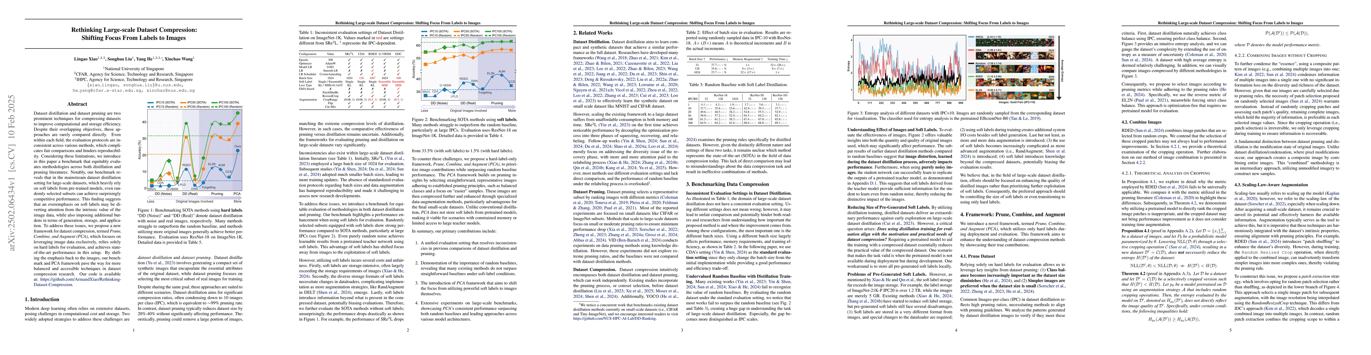 Thumbnail for Rethinking Large-scale Dataset Compression: Shifting Focus From Labels
  to Images