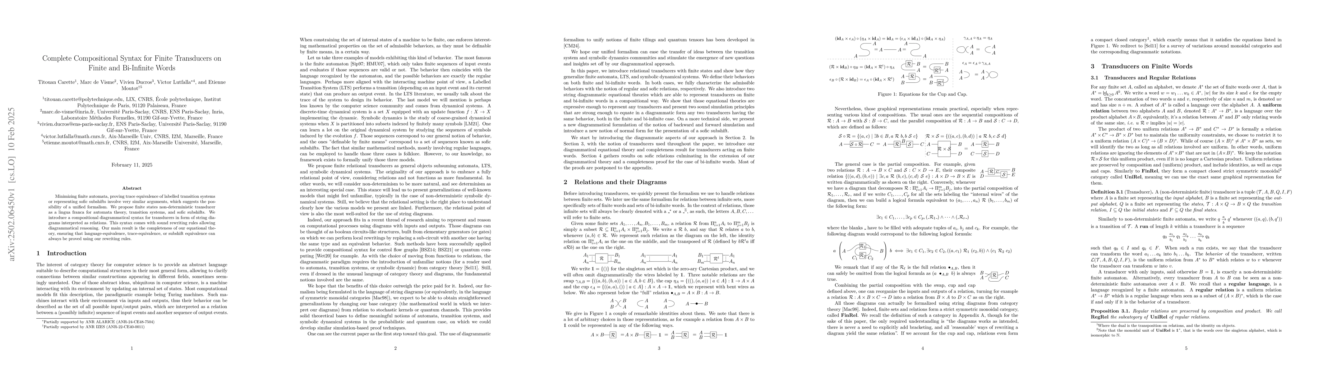 Thumbnail for Complete Compositional Syntax for Finite Transducers on Finite and
  Bi-Infinite Words