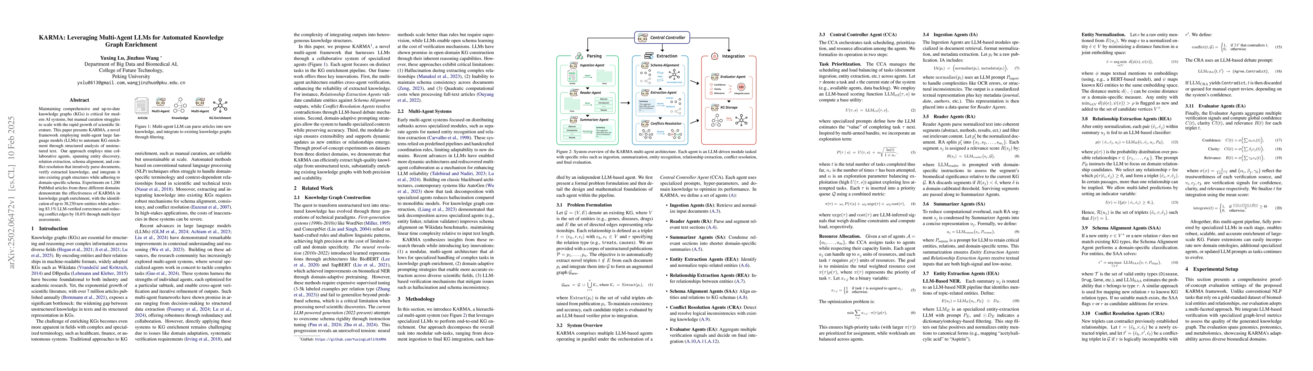 Thumbnail for KARMA: Leveraging Multi-Agent LLMs for Automated Knowledge Graph
  Enrichment