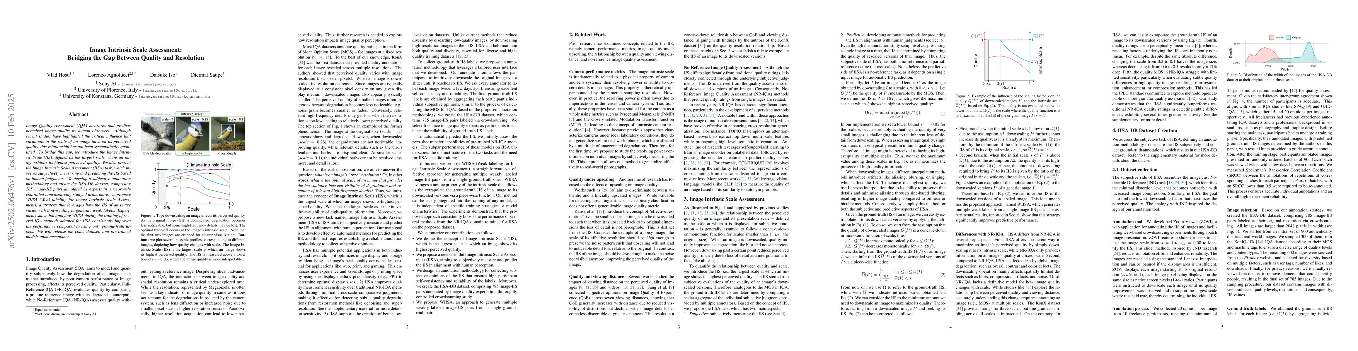 Thumbnail for Image Intrinsic Scale Assessment: Bridging the Gap Between Quality and
  Resolution