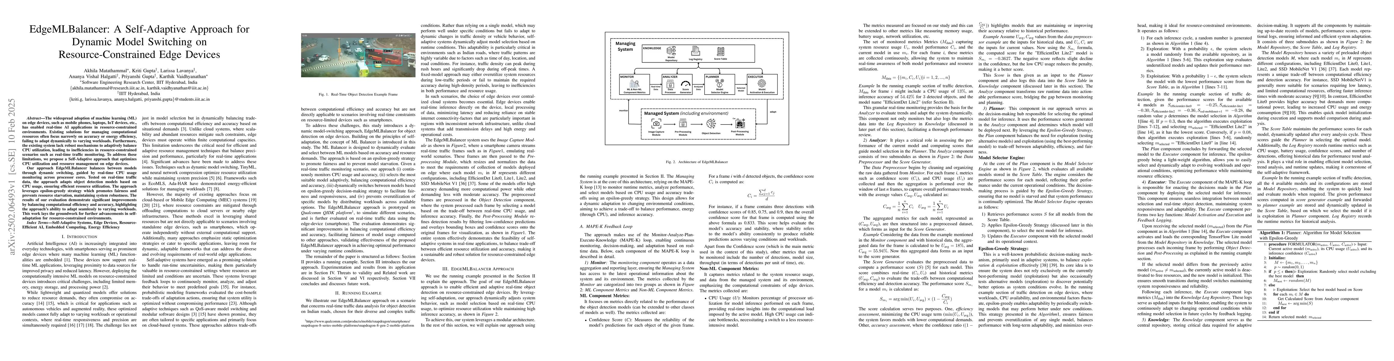 Thumbnail for EdgeMLBalancer: A Self-Adaptive Approach for Dynamic Model Switching on
  Resource-Constrained Edge Devices