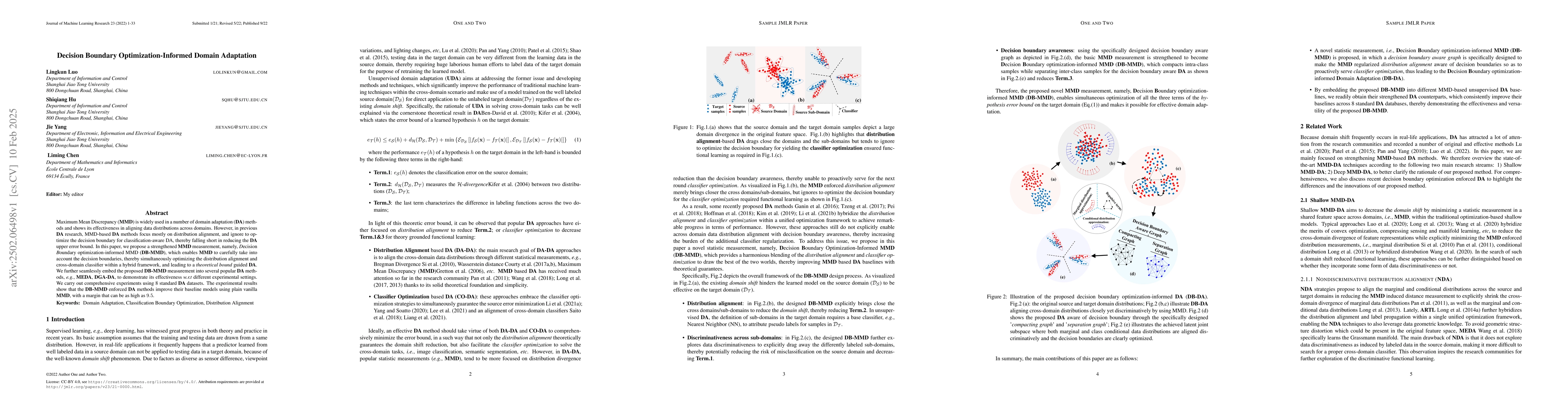 Thumbnail for Decision Boundary Optimization-Informed Domain Adaptation