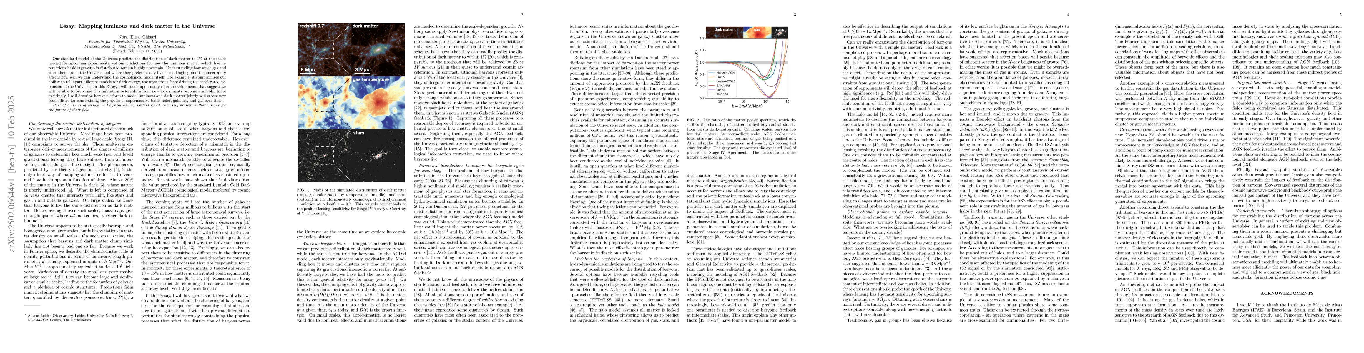 Thumbnail for Mapping luminous and dark matter in the Universe
