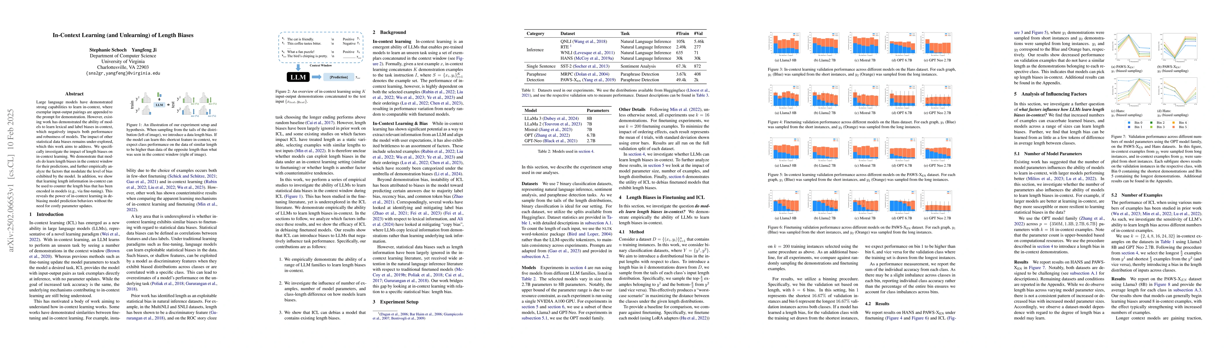 Thumbnail for In-Context Learning (and Unlearning) of Length Biases