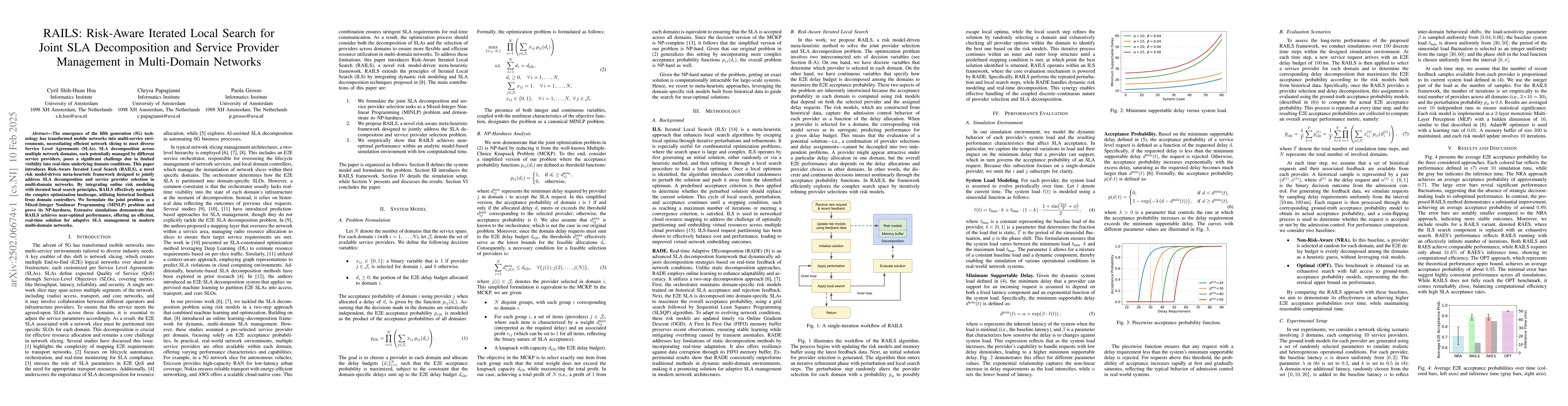 Thumbnail for RAILS: Risk-Aware Iterated Local Search for Joint SLA Decomposition and
  Service Provider Management in Multi-Domain Networks