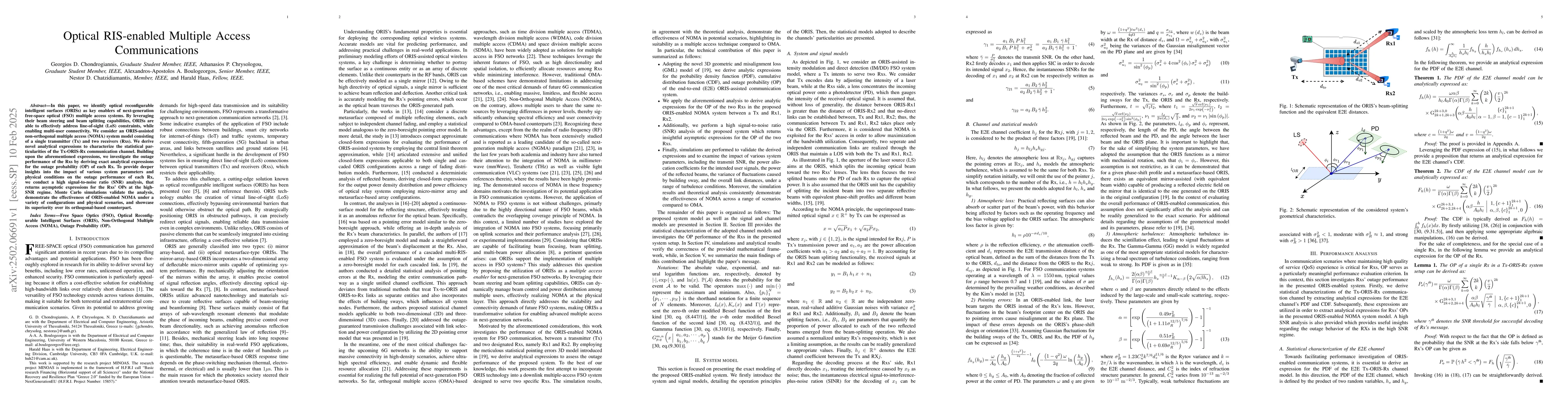 Thumbnail for Optical RIS-enabled Multiple Access Communications