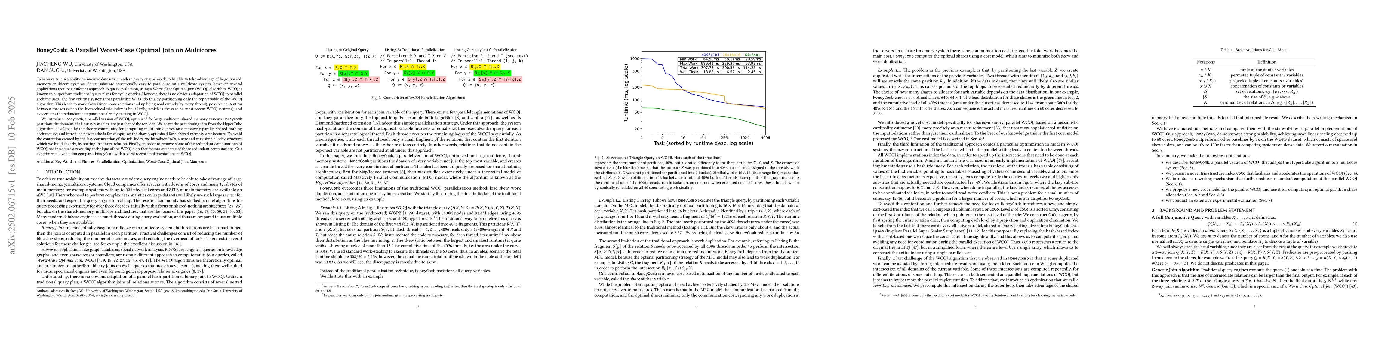 Thumbnail for HoneyComb: A Parallel Worst-Case Optimal Join on Multicores
