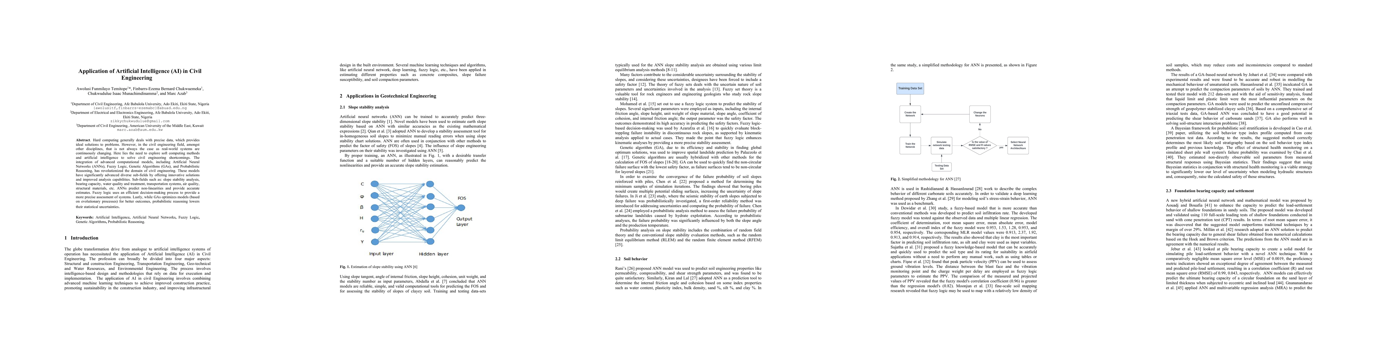 Thumbnail for Application of Artificial Intelligence (AI) in Civil Engineering