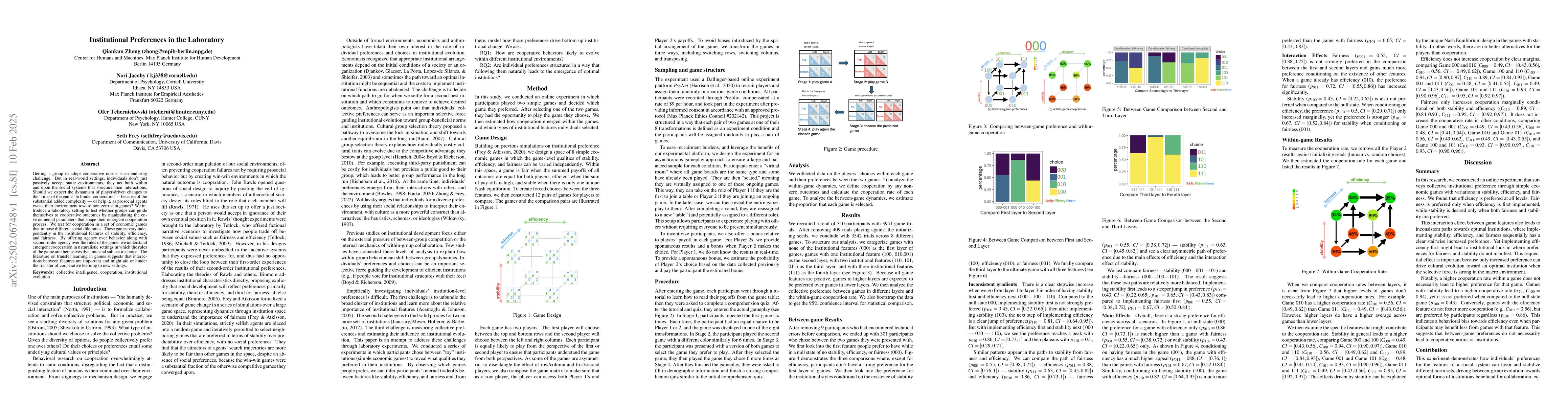Thumbnail for Institutional Preferences in the Laboratory