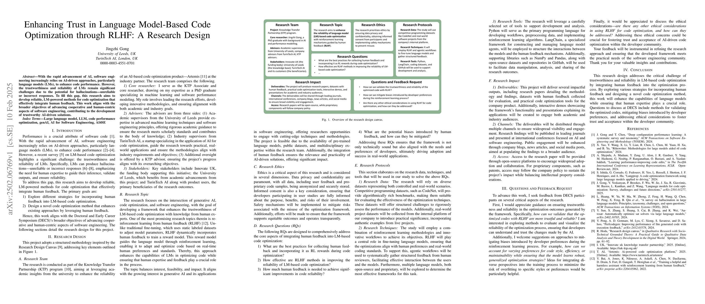 Thumbnail for Enhancing Trust in Language Model-Based Code Optimization through RLHF:
  A Research Design