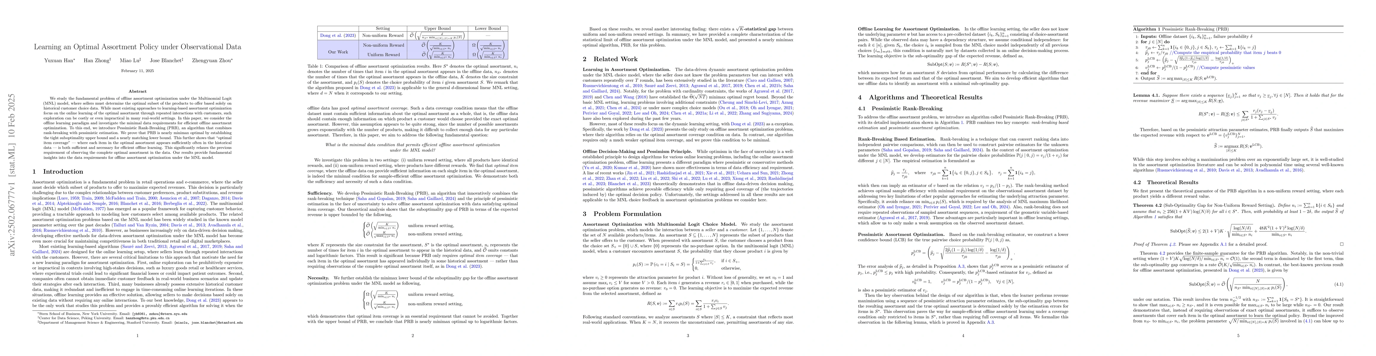 Thumbnail for Learning an Optimal Assortment Policy under Observational Data