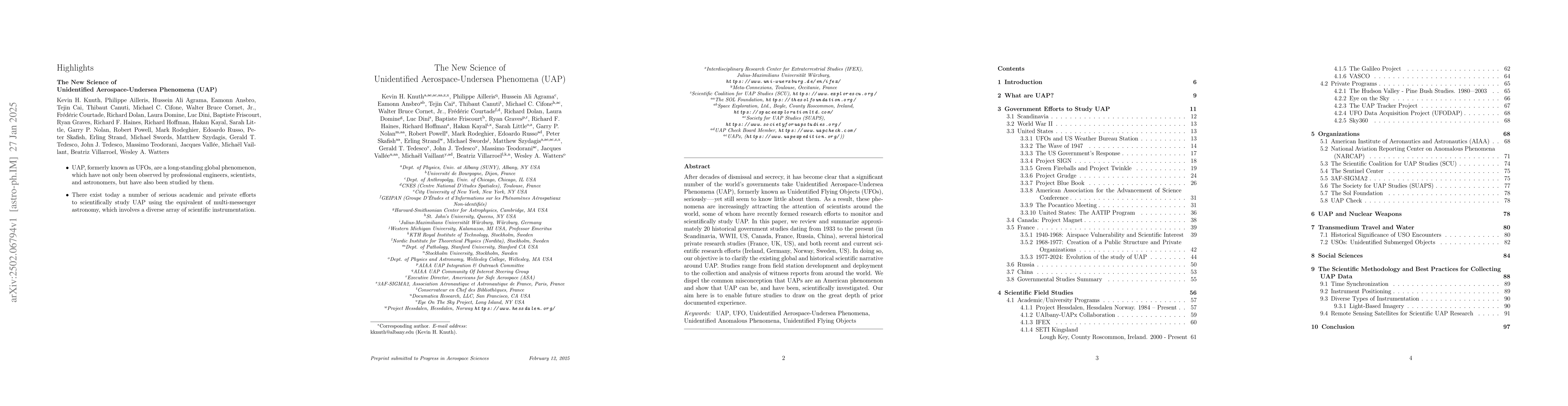 Thumbnail for The New Science of Unidentified Aerospace-Undersea Phenomena (UAP)