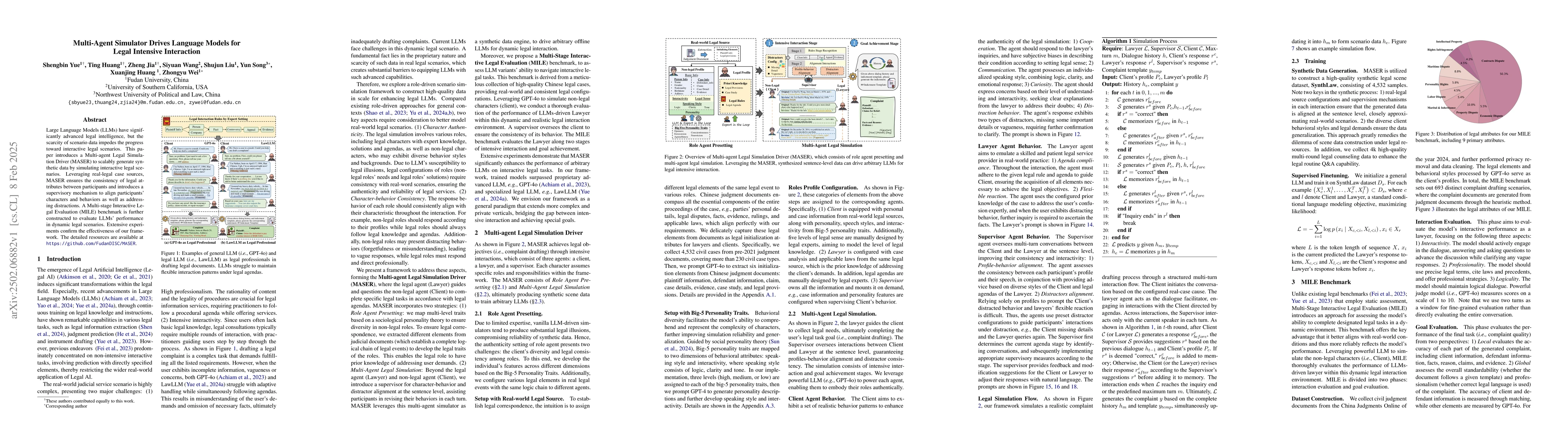 Thumbnail for Multi-Agent Simulator Drives Language Models for Legal Intensive
  Interaction