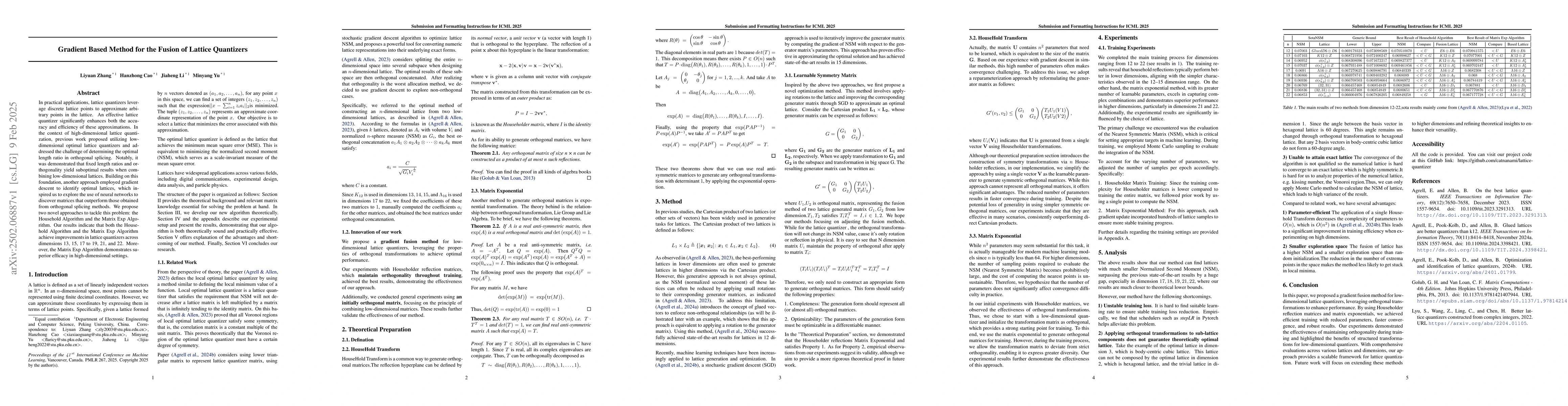 Thumbnail for Gradient Based Method for the Fusion of Lattice Quantizers