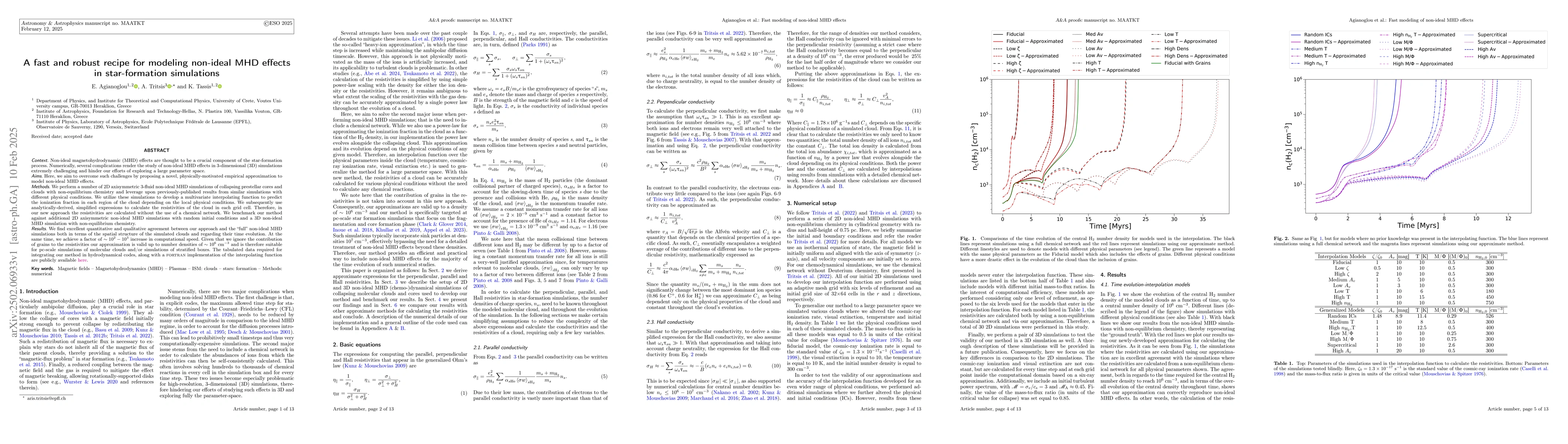 Thumbnail for A fast and robust recipe for modeling non-ideal MHD effects in
  star-formation simulations