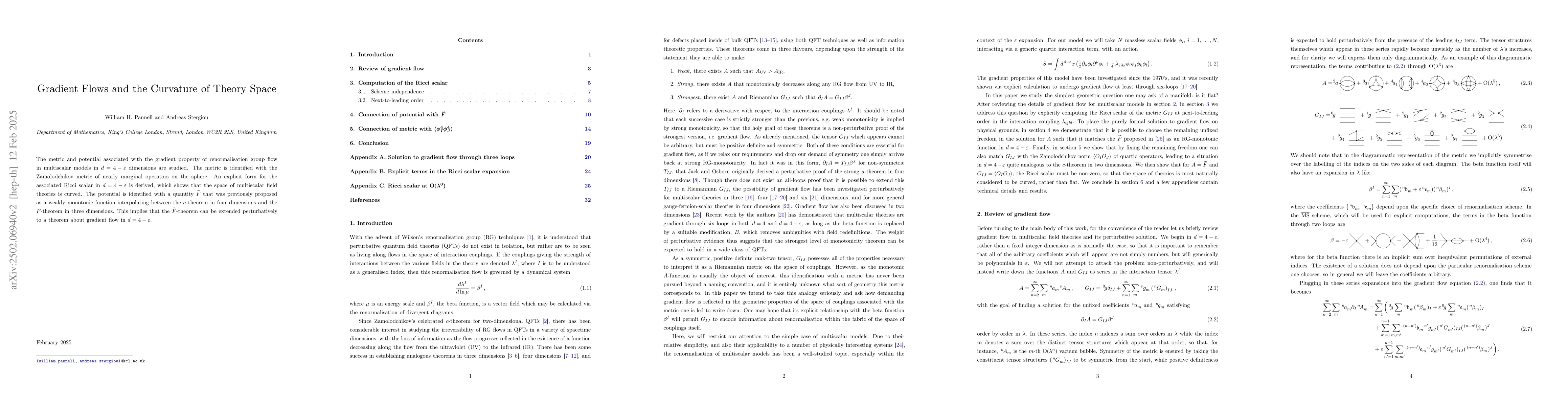 Thumbnail for Gradient Flows and the Curvature of Theory Space