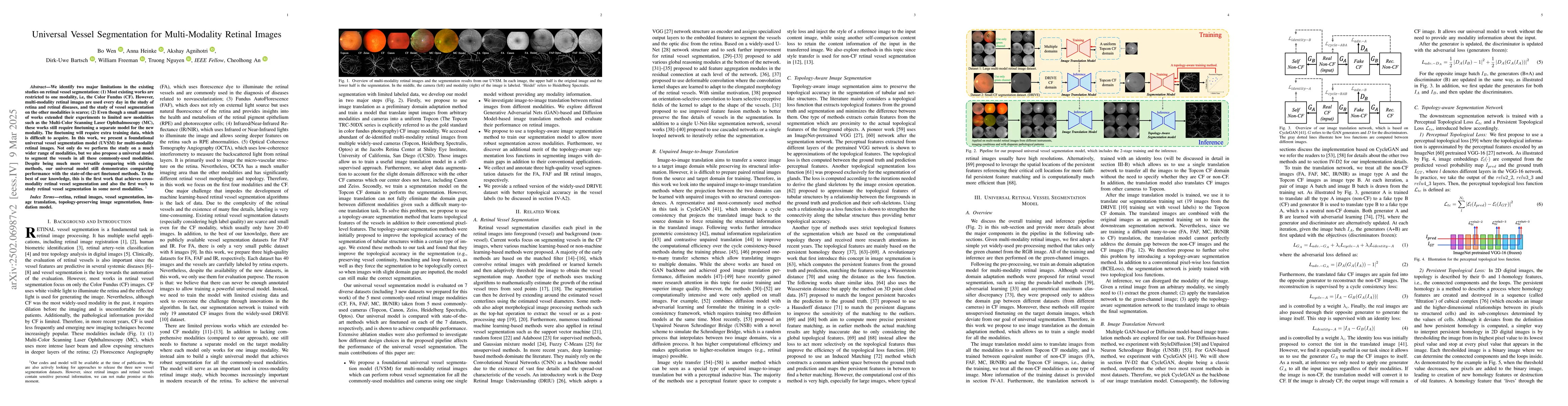 Thumbnail for Universal Vessel Segmentation for Multi-Modality Retinal Images