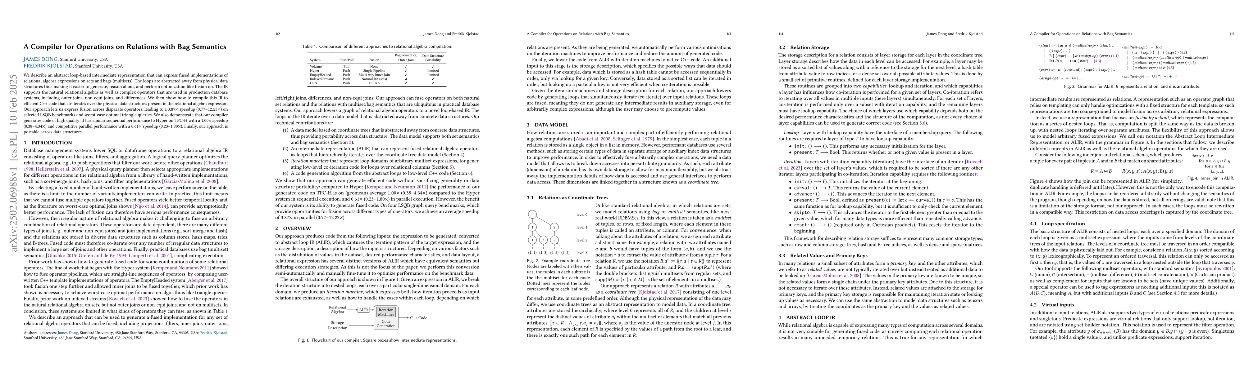 Thumbnail for A Compiler for Operations on Relations with Bag Semantics