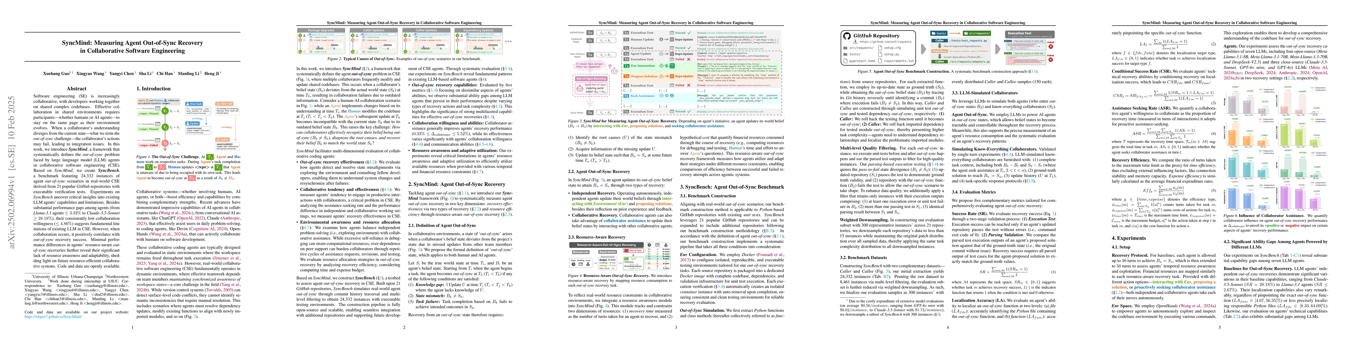 Thumbnail for SyncMind: Measuring Agent Out-of-Sync Recovery in Collaborative Software
  Engineering