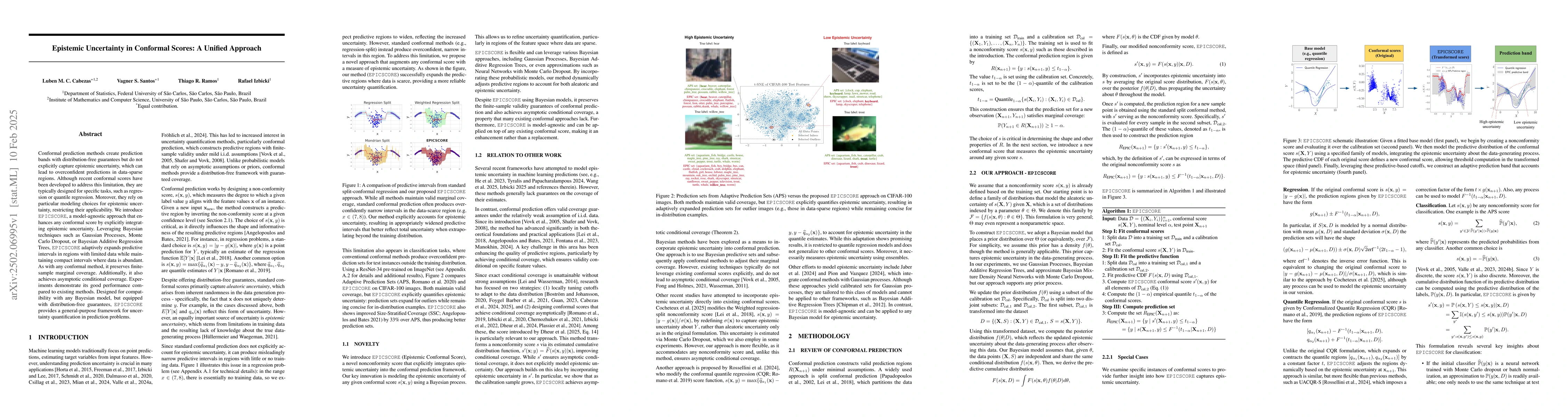 Thumbnail for Epistemic Uncertainty in Conformal Scores: A Unified Approach