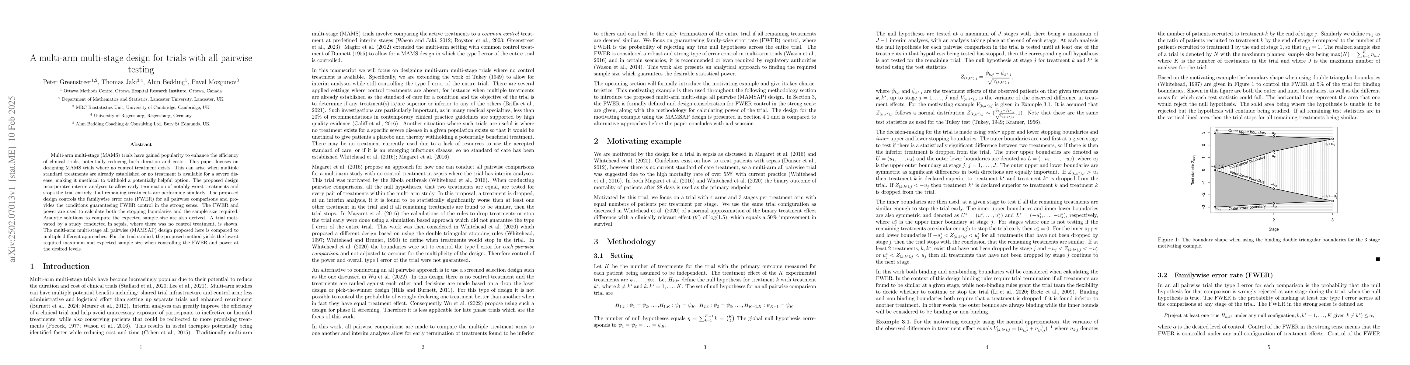 Thumbnail for A multi-arm multi-stage design for trials with all pairwise testing