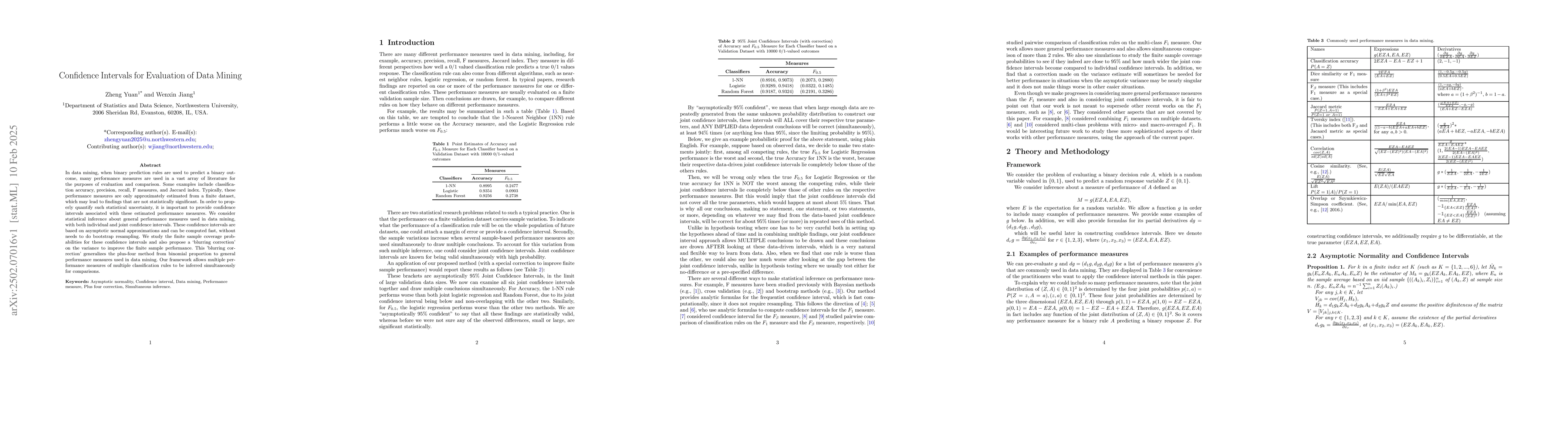 Thumbnail for Confidence Intervals for Evaluation of Data Mining