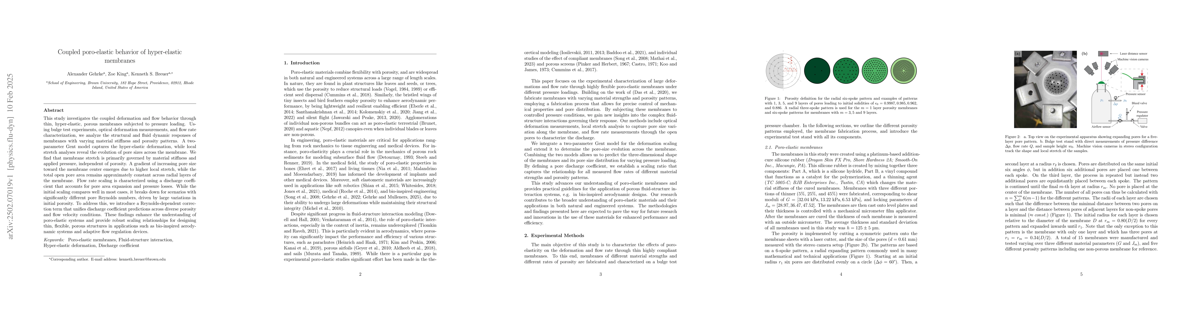 Thumbnail for Coupled poro-elastic behavior of hyper-elastic membranes