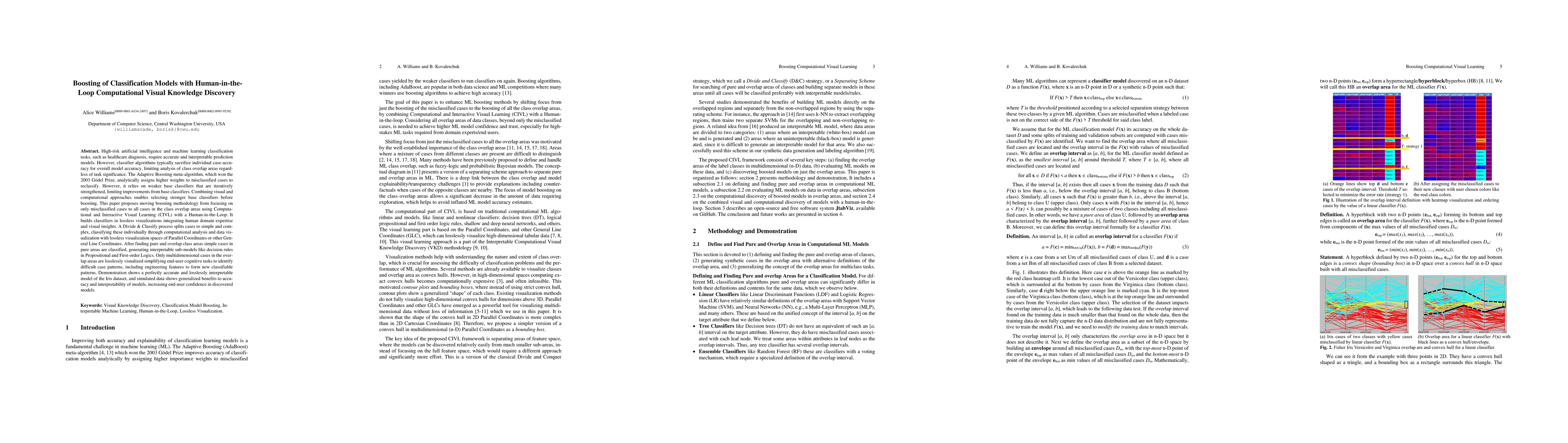 Thumbnail for Boosting of Classification Models with Human-in-the-Loop Computational
  Visual Knowledge Discovery