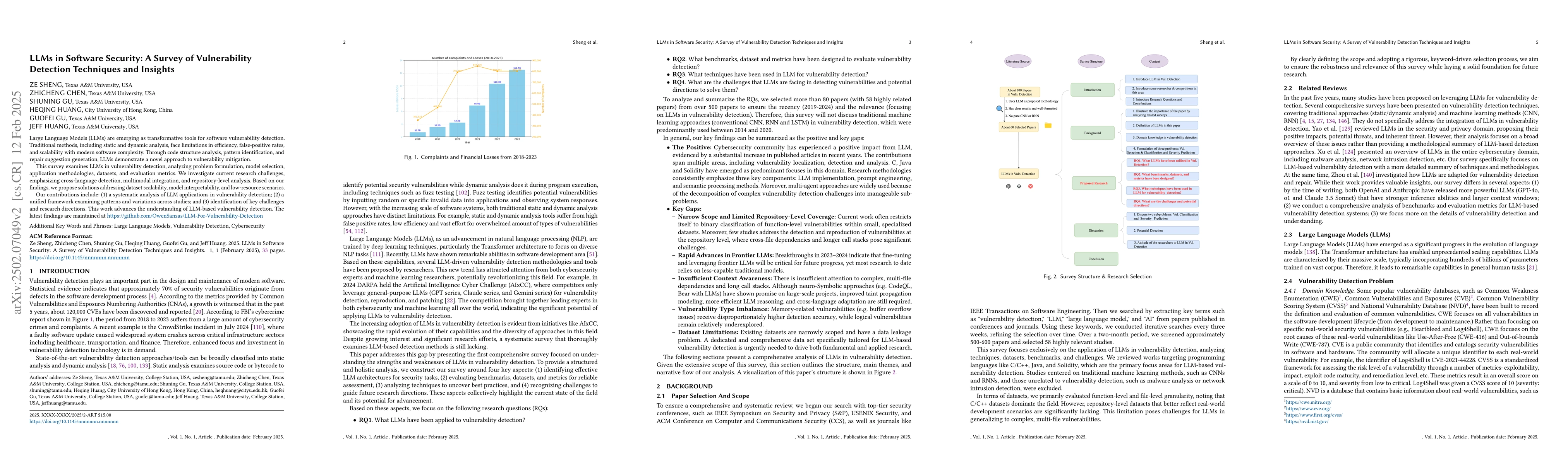 Thumbnail for LLMs in Software Security: A Survey of Vulnerability Detection
  Techniques and Insights