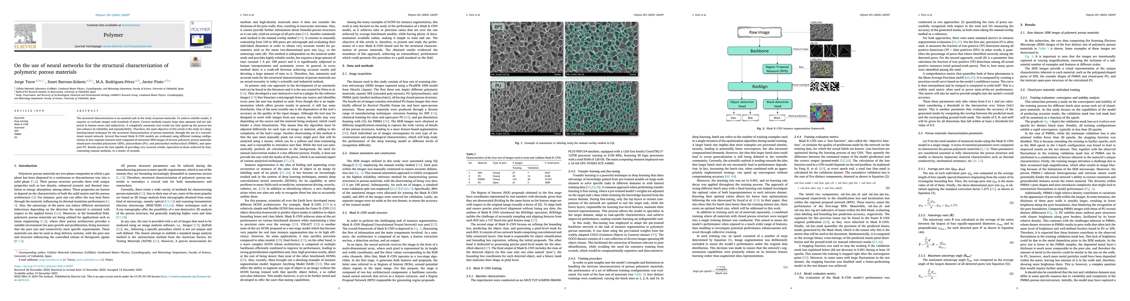 Thumbnail for On the use of neural networks for the structural characterization of
  polymeric porous materials