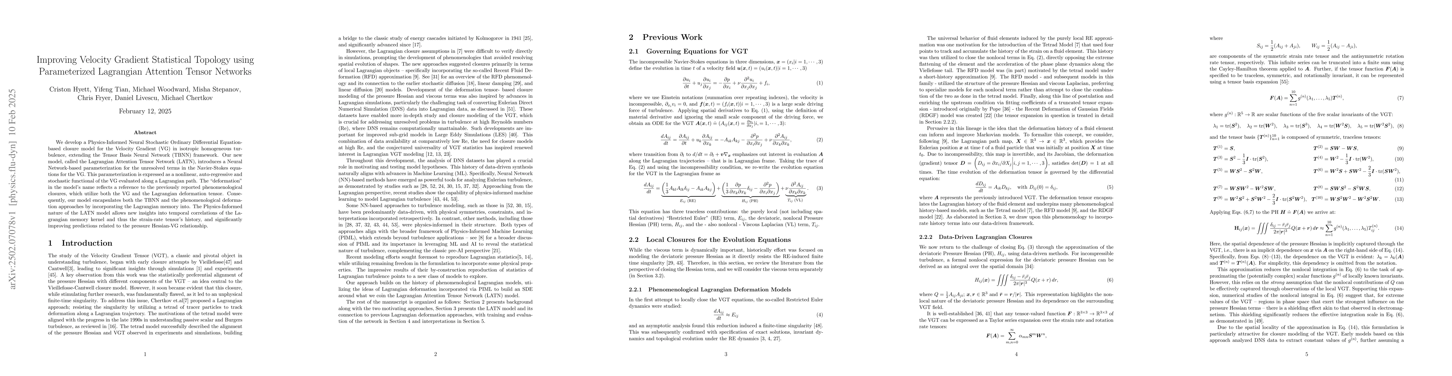Thumbnail for Improving Velocity Gradient Statistical Topology using Parameterized
  Lagrangian Attention Tensor Networks