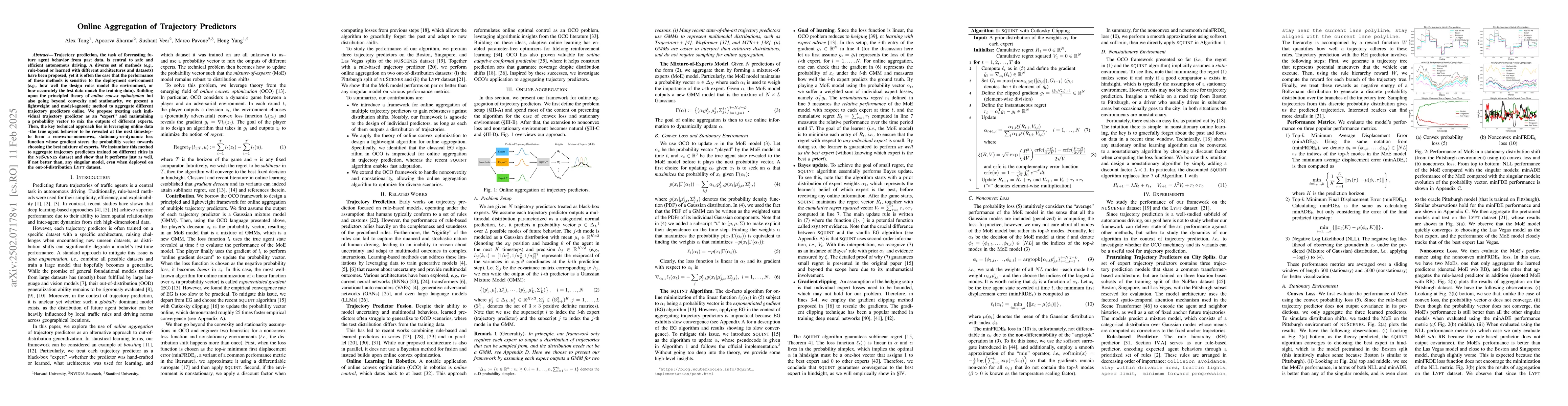 Thumbnail for Online Aggregation of Trajectory Predictors