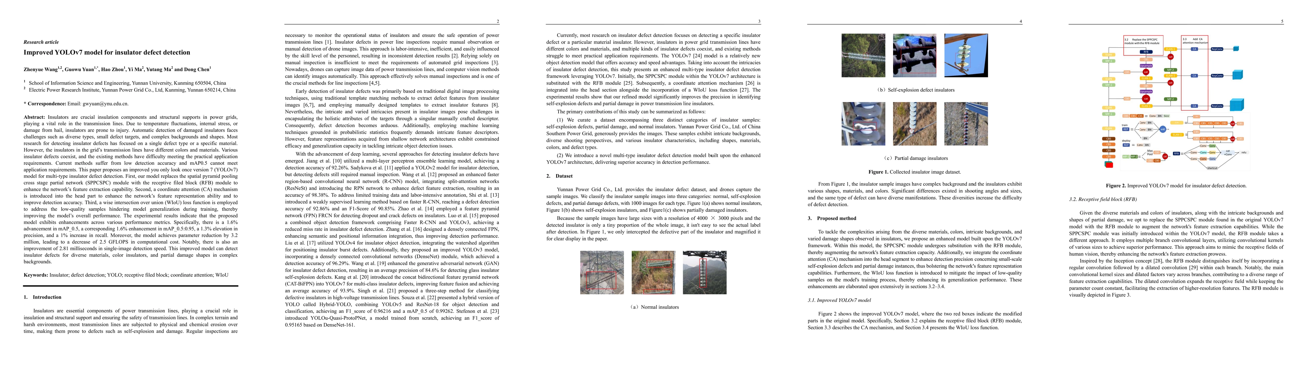 Thumbnail for Improved YOLOv7 model for insulator defect detection