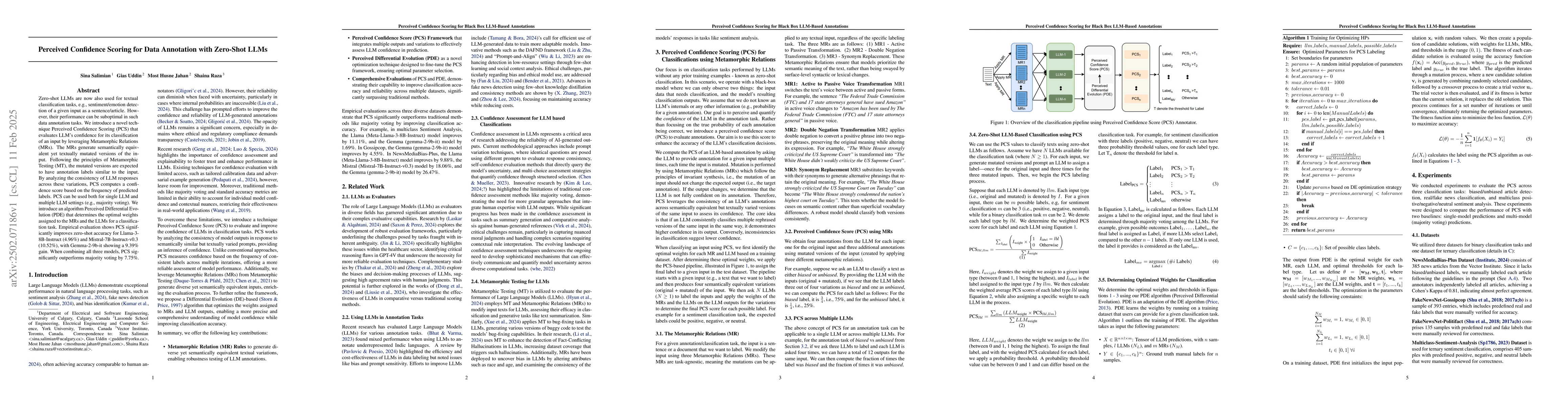 Thumbnail for Perceived Confidence Scoring for Data Annotation with Zero-Shot LLMs