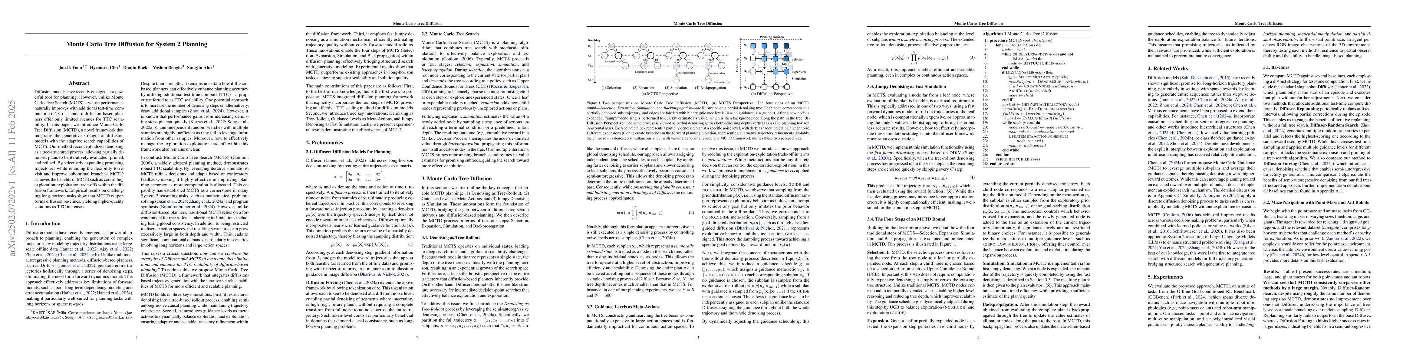 Thumbnail for Monte Carlo Tree Diffusion for System 2 Planning