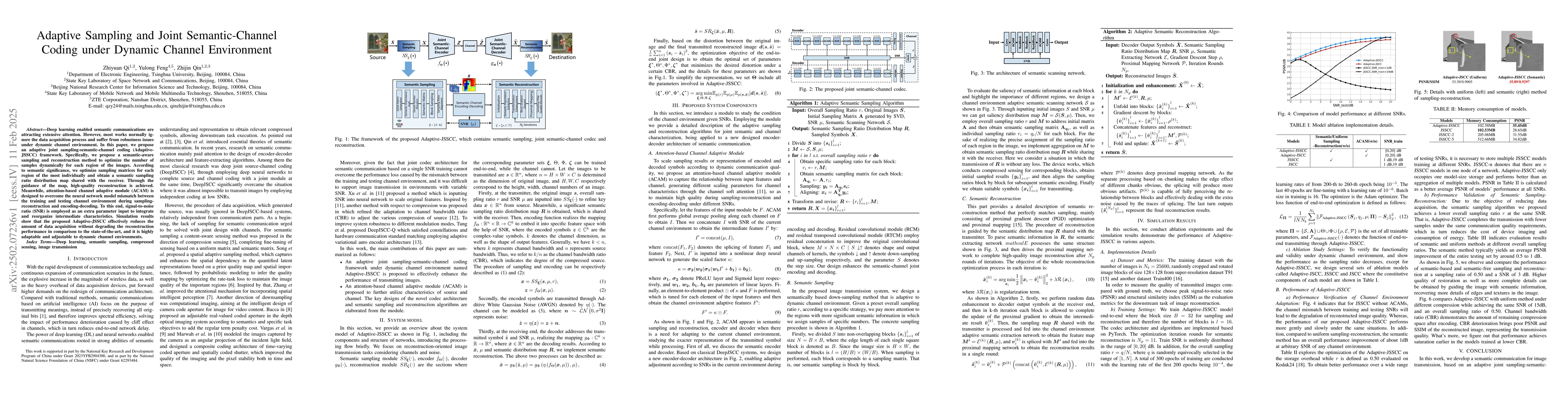 Thumbnail for Adaptive Sampling and Joint Semantic-Channel Coding under Dynamic
  Channel Environment