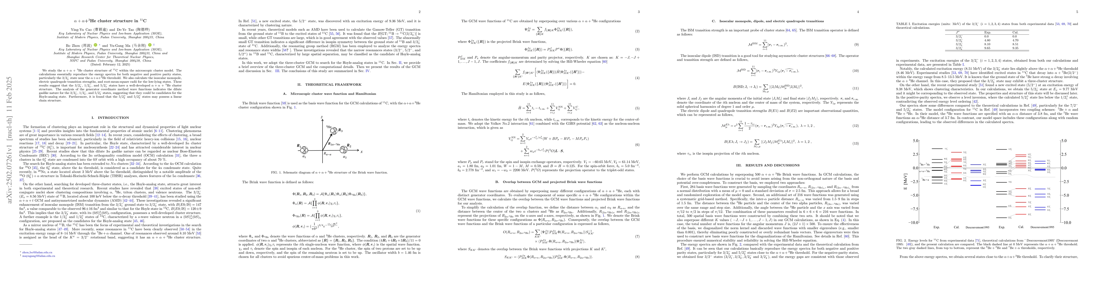 Thumbnail for $α+α+{}^{3}$He cluster structure in ${}^{11}$C