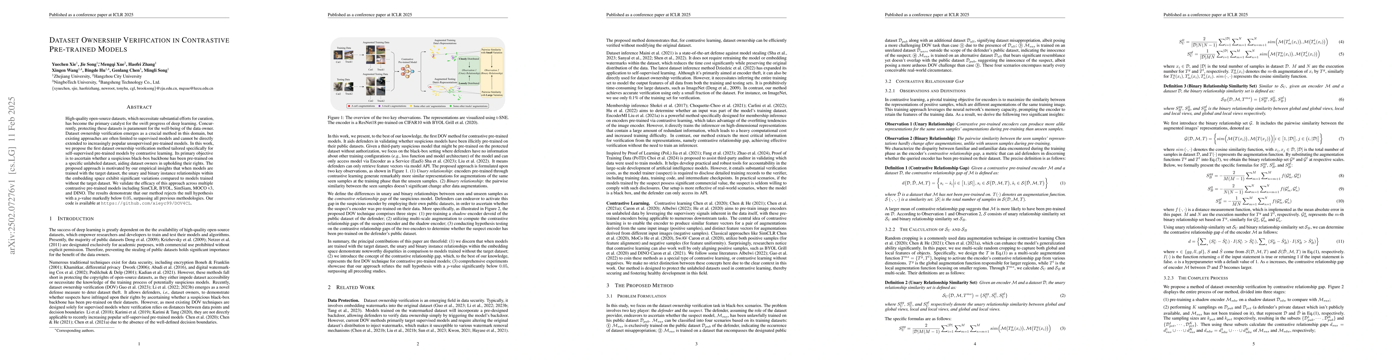 Thumbnail for Dataset Ownership Verification in Contrastive Pre-trained Models