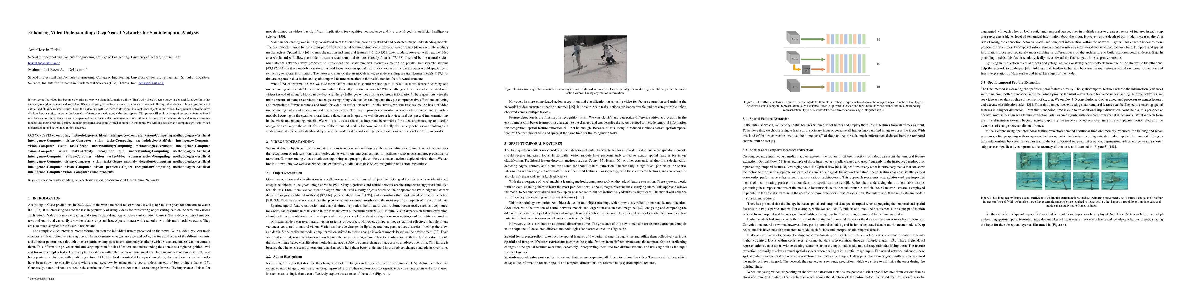 Thumbnail for Enhancing Video Understanding: Deep Neural Networks for Spatiotemporal
  Analysis